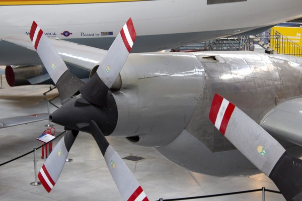 Propeller in der Airbus-Ausstellung